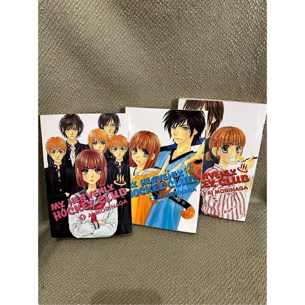 My Heavenly Hockey Club Lot Books 1-3 Paperback By Morinaga, Ai GOOD Condition